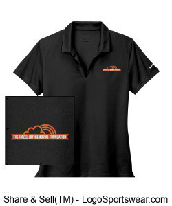 Women's Nike Polo - Black Design Zoom